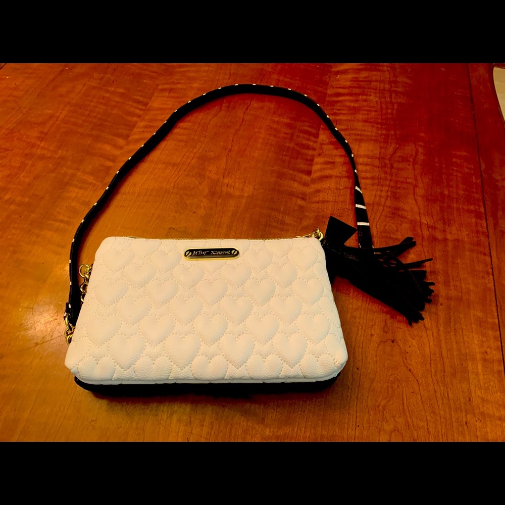 Purse crossbody two color nwot Betsey Johnson